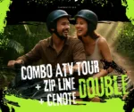 Double Rider Combo ATV, Cenote & Zip Line Tour