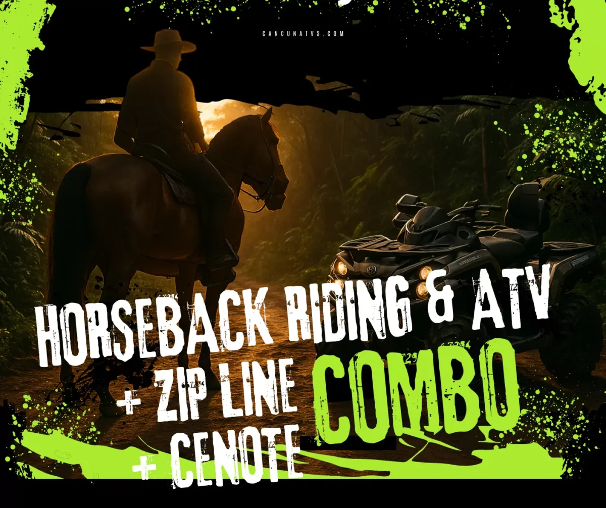 Ultimate Combo: Horseback, ATV, Ziplines & Cenote Tour - Image 1