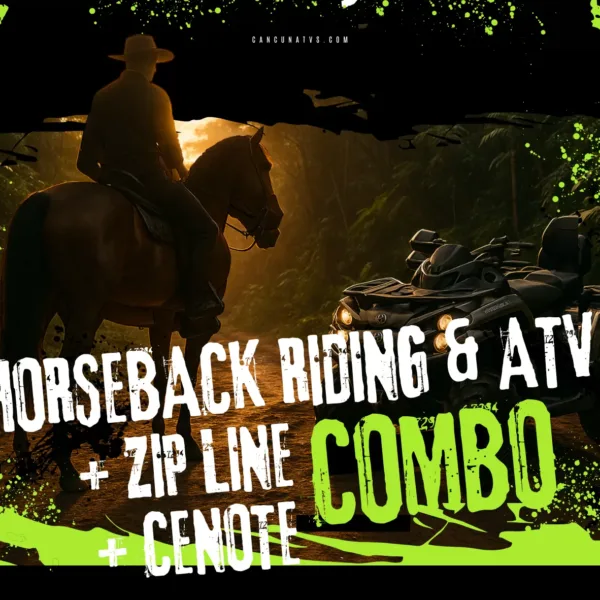 Ultimate Combo: Horseback, ATV, Ziplines & Cenote Tour